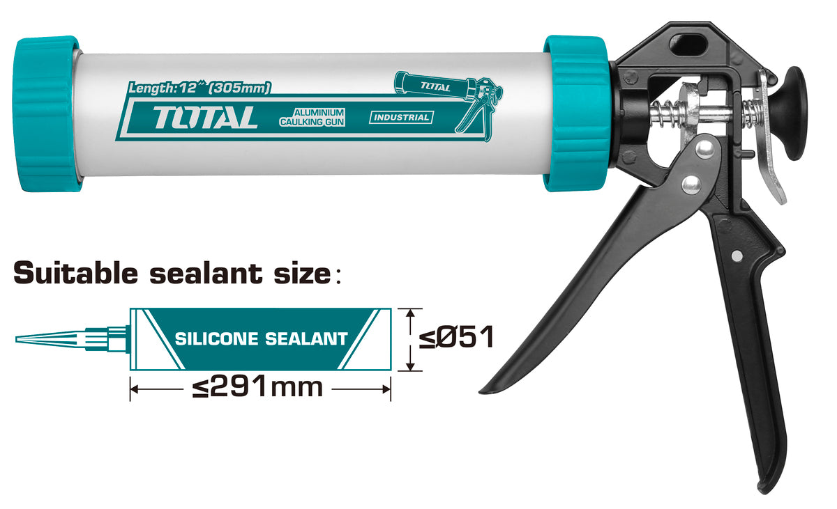 Total Aluminum Caulking Gun THT20112 Total